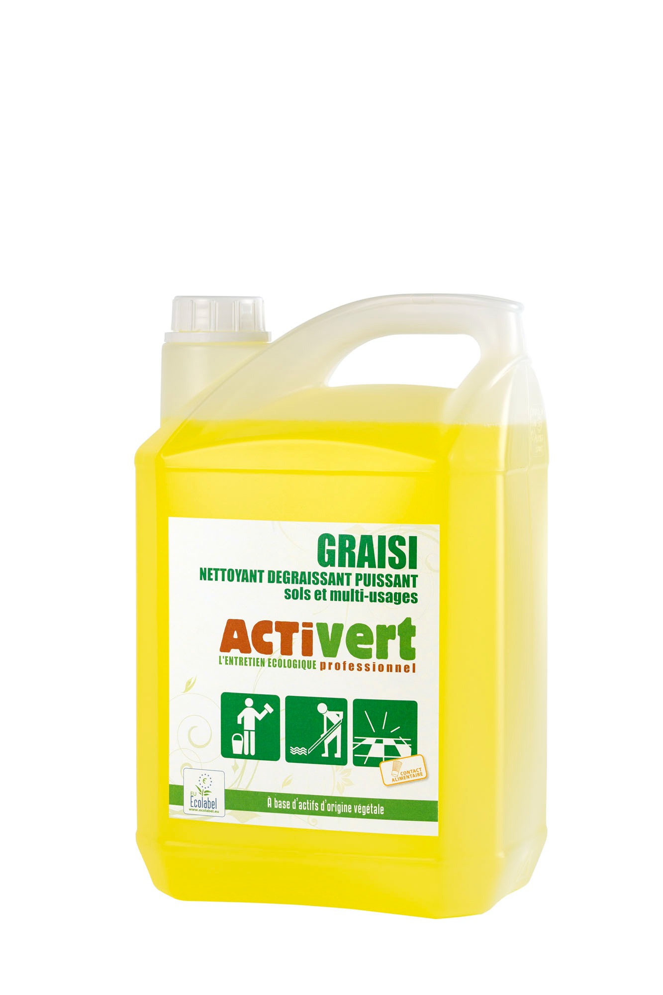 GRAISI - NETTOYANT DEGRAISSANT PUISSANT - ACTIVERT 5 L
