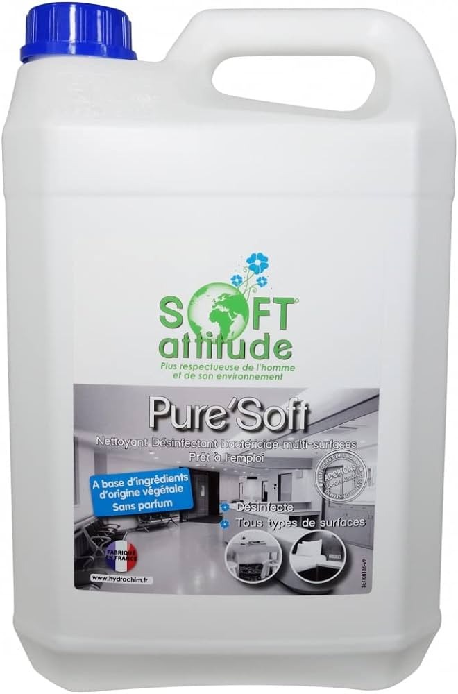 PURE'SOFT NETTOYANT DESINFECTANT MULTI-SURFACES 0441 BIDON 5L