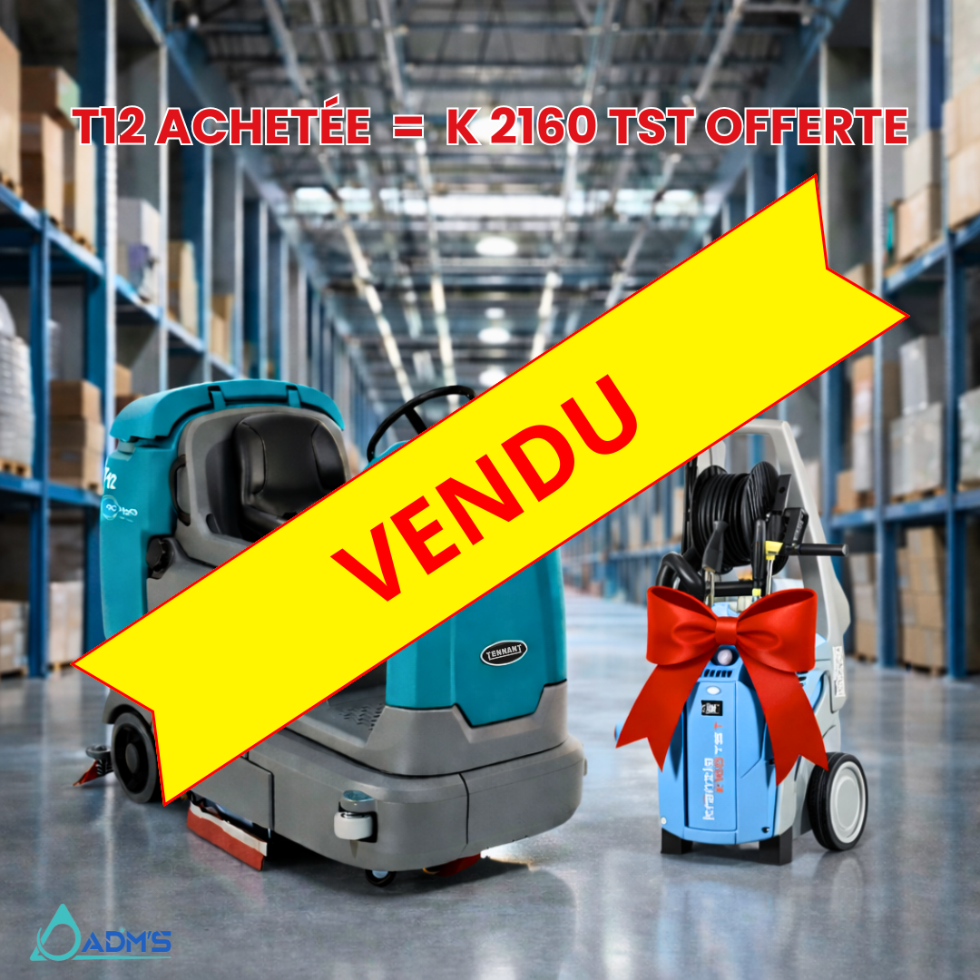 AUTOLAVEUSE RECONDITIONN&Eacute;E TENNANT - T12 ACHET&Eacute;E = K 2160 TST OFFERT