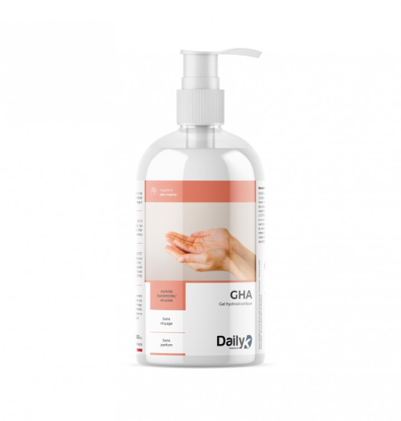 GHA Gel hydroalcoolique - Flacon pompe 500ml