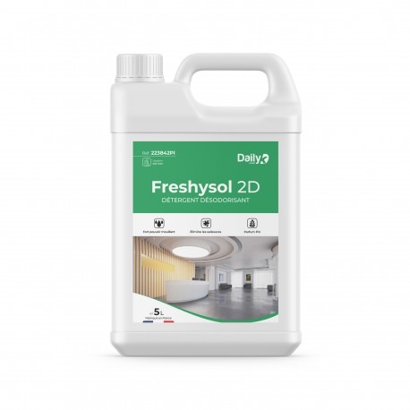 FRESHYSOL 2D DÉTERGENT DÉSODORISANT  - BIDON DOSEUR 5L
